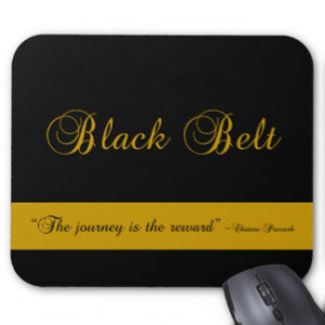 Martial Arts Black Belt Journey Mousepad