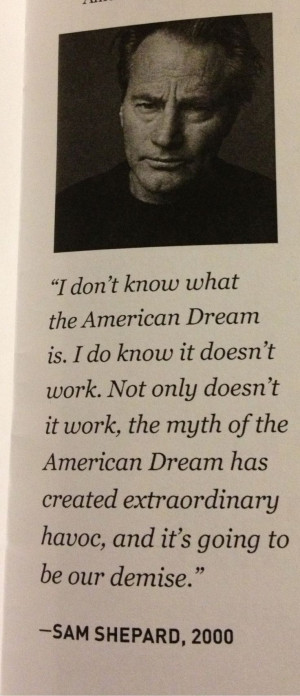 Sam Shepard | #quote