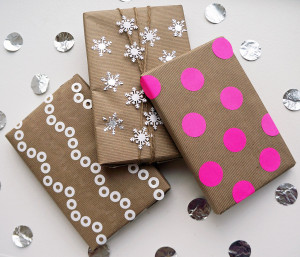 Get creative with your wrapping this year and use materials you have ...