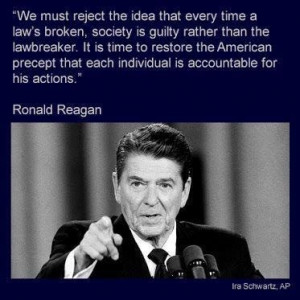 Quote from President Reagan.