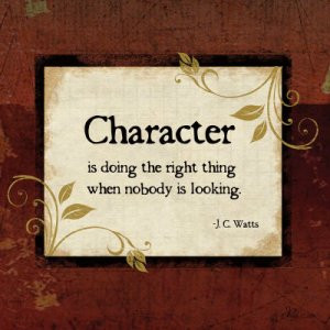 ... is still right, even if no one else is doing it.” ~ William Penn