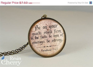 Bible Quotes Resin Pendant