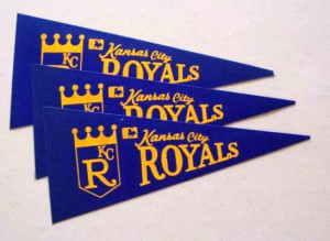 ... Kansas City Royals - Mini Pennants - LOT OF ( 3) Baseball cards value