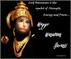 Lord hanuman is the symbol of strength