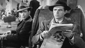 Tough Talkers- Sam Spade (Humphrey Bogart) and Wilmer Cook)