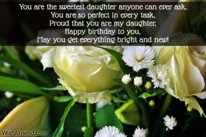 You are the sweetest daughter anyone