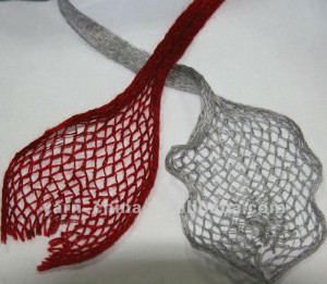 acrylic fancy yarn fishnet yarn