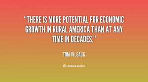 ... for economic growth in rural America than at any time in decades