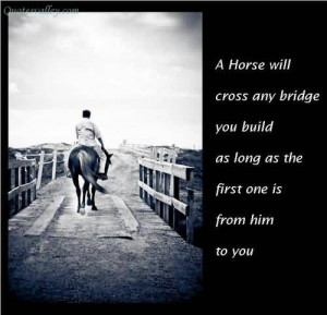 Horse Will Cross Any Bridge You Build