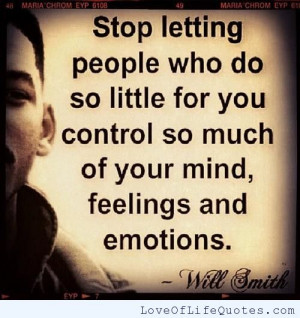 Will Smith quote on feelings and emotions