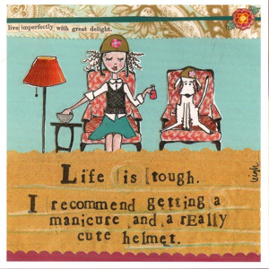 Home / Life is Tough Card from Curly Girl