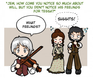 The Infernal Devices Tessa, Will and Jem