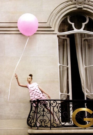 Natalia Vodianova; Pink Balloon