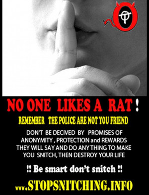 Stop snitching: Campaigners say they have been let down by police ...