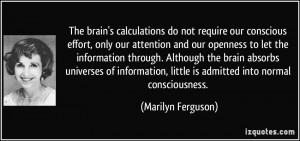 The brain's calculations do not require our conscious effort, only our ...