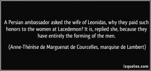 ... Anne-Thérèse de Marguenat de Courcelles, marquise de Lambert Quotes