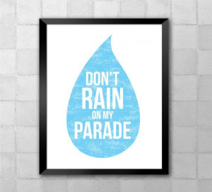 Funny Girl – Don't Rain On My Parade – Song Lyric Quote 8x10 ...
