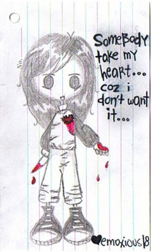 Sad Emo Girl Cartoon Ohuman Portal