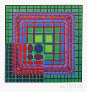 Victor Vasarely Picture It s focal point is the bottom left corner