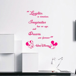 Home / Quotes & Words Wall stickers / Walt Disney Laughter is timeless ...
