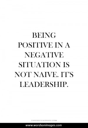 Positive leadership quotes