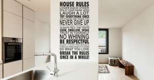 ... Each Other, Hold Your Head Up High, Laugh A Lot.... - Wall Art Quote