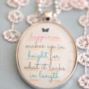 Home » Quotes » Happiness Quote Pendant, inspirational jewelry