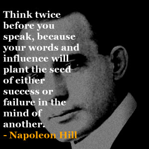 Napoleon Hill Inspirational Quote