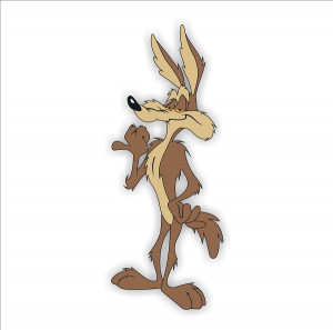 Home > Decals > Wile E Coyote Standing Die-cut Vinyl Decal / Sticker ...