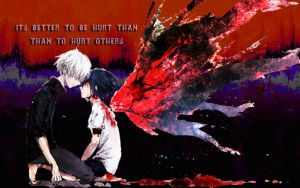 Render edited with Kaneki quotes by aditrasher