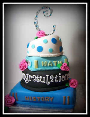 8th grade graduation cake