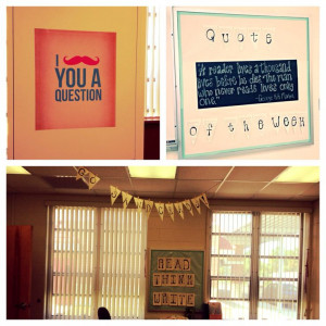 ... Schools, English Classroom Decor, High Schools English Decor, Quotes