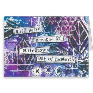 Inspirational Quote Mixed Media Art Cards