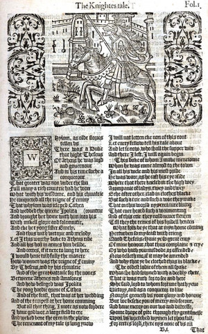 Woodcut of the Knight from the