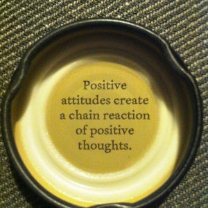 Positive attitudes create a chain reaction of positive thoughts.