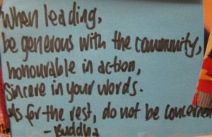 Inspirational Quote for the Week - Buddha & Leadership