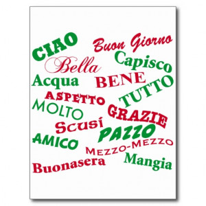 Italian sayings postcards
