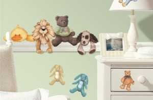 Cuddle Buddies Removable Wall Stickers