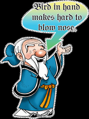 Cartoon pictures of Confucius with sayings like this one below are ...