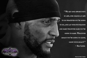 Ray Lewis... One Opportunity