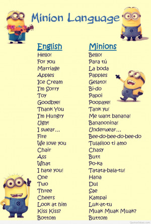 Cartoons minions quotes and funny minions pics