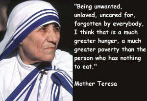 Great Thoughts And Quotes by Mother Teresa