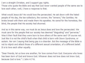 atheist-god: My Christian friend posted this on Facebook and Im proud ...