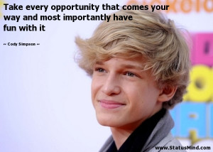 Cody Simpson Quotes
