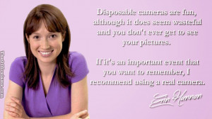 Erin-ism Erin Hannon Disposable Cameras The Office Wallpaper