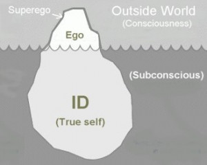 largest part of the iceberg; the fundamental part of the human nature ...
