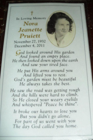 Rest in Peace Grandma 11/27/32~12/4/11