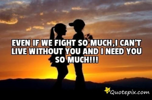 Love You Even If We Fight