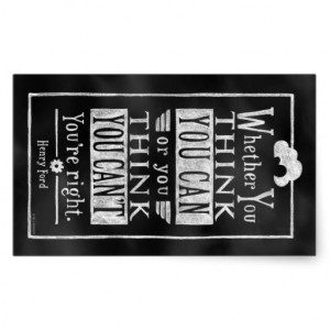 Inspirational Quote by Henry Ford Rectangle Sticker