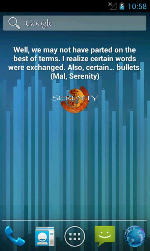 Firefly Quote Widget - screenshot